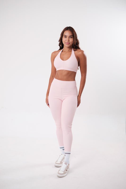 Conjunto Legging e Top Frente Única Blackout Rosa Seco