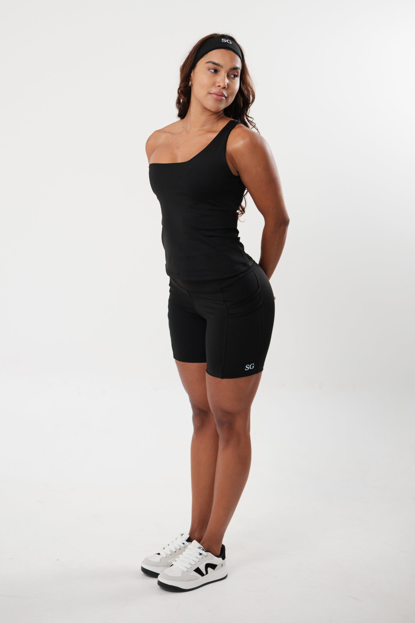 Blusa Regata Alça Única Preto