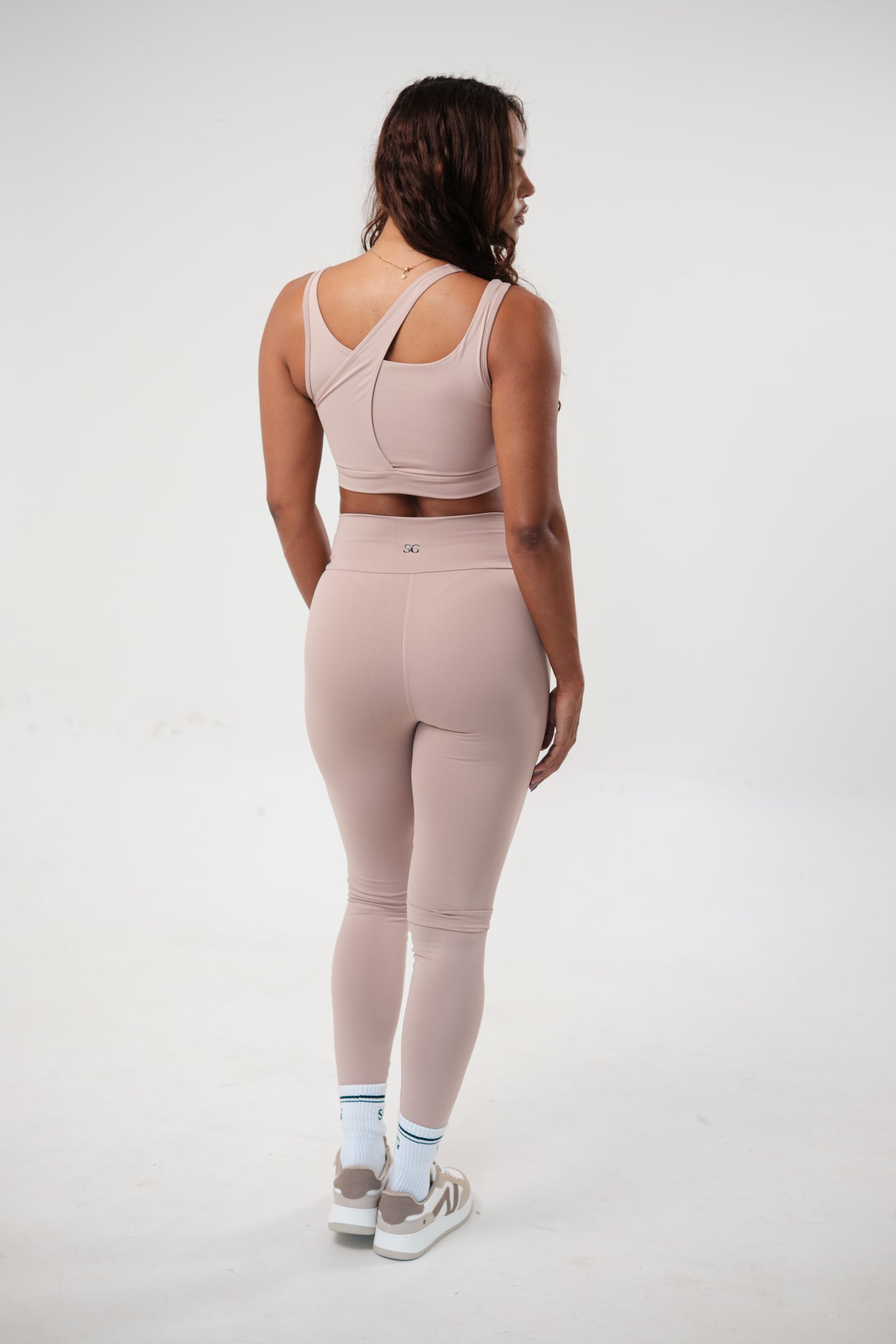 Conjunto Legging e Top Essentials Areia