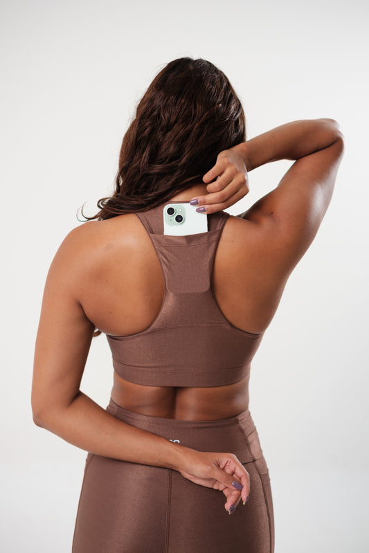 Conjunto Short e Top Runner Café