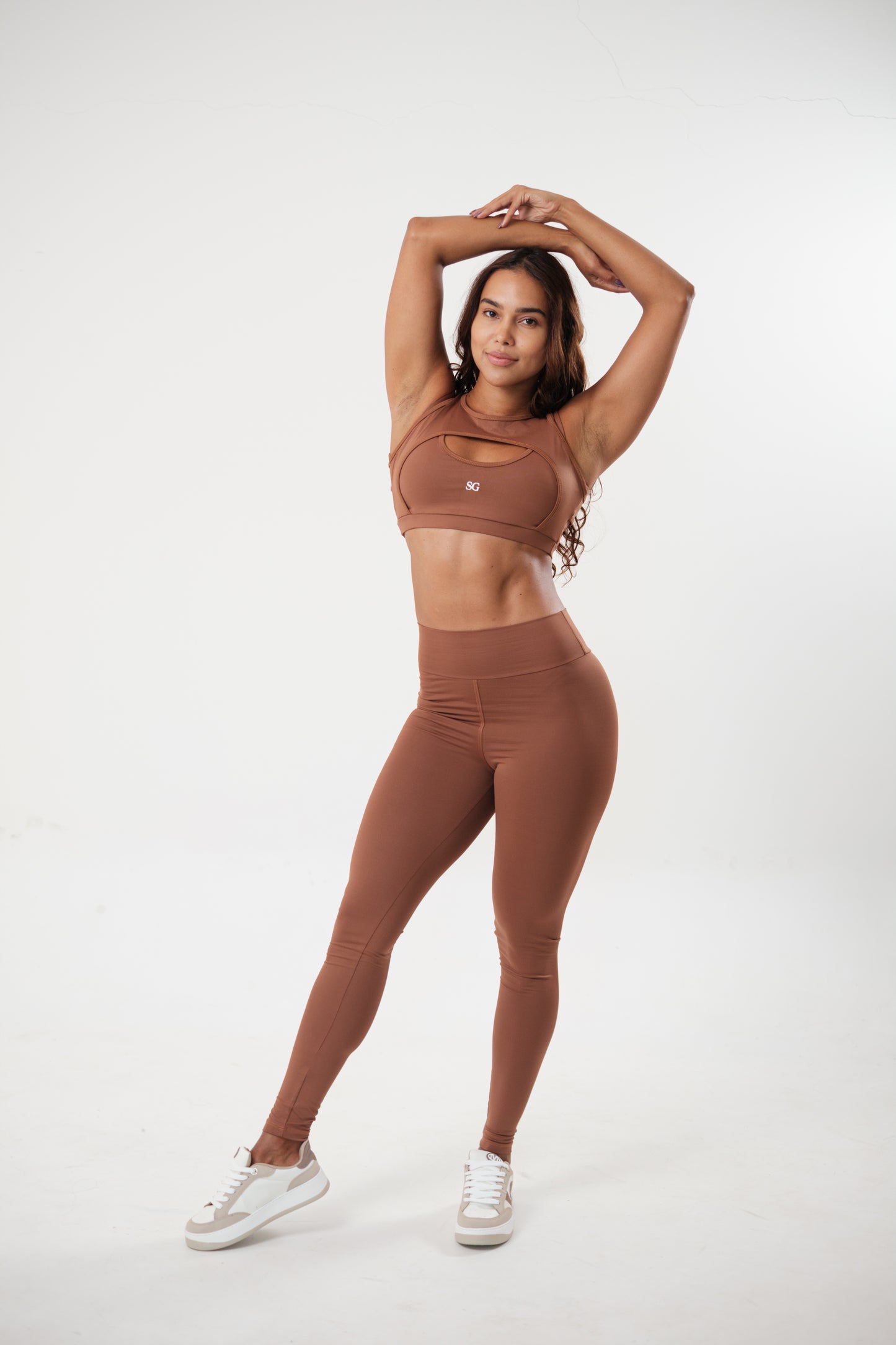 Conjunto Legging e Top Full Caramelo