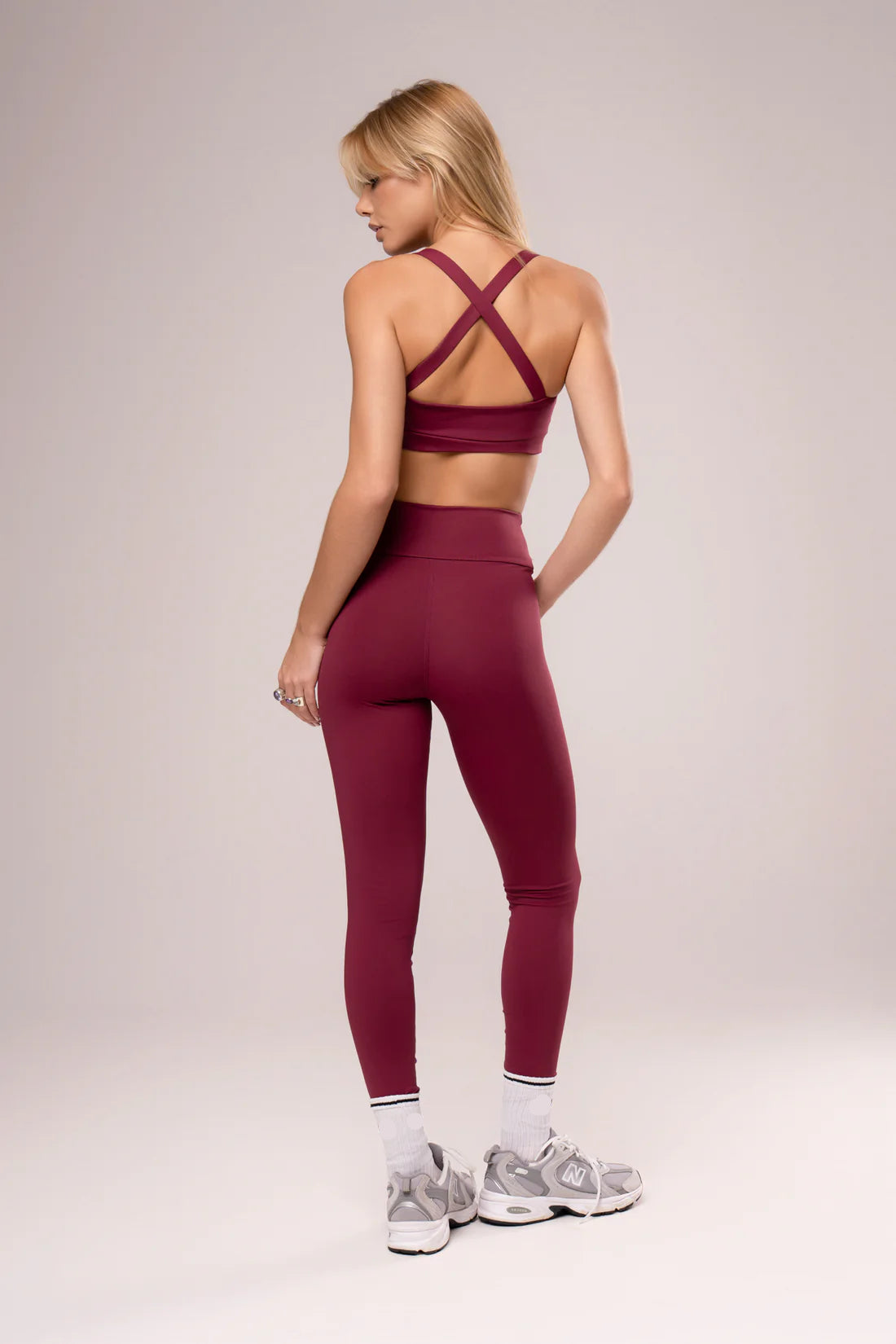 Conjunto Legging e Top Lush Power Marsala