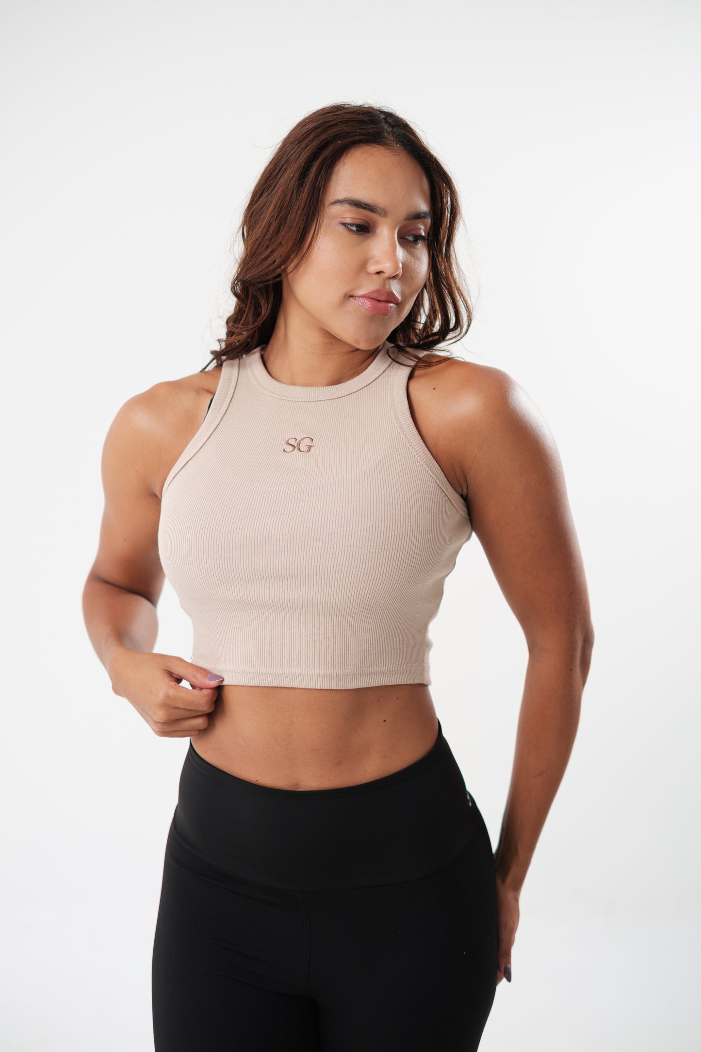 Cropped Básico Areia