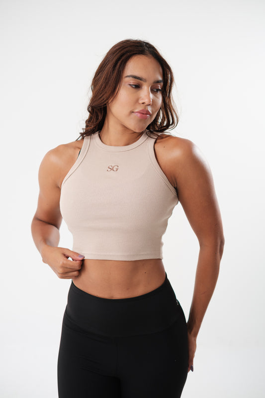 Cropped Básico Areia