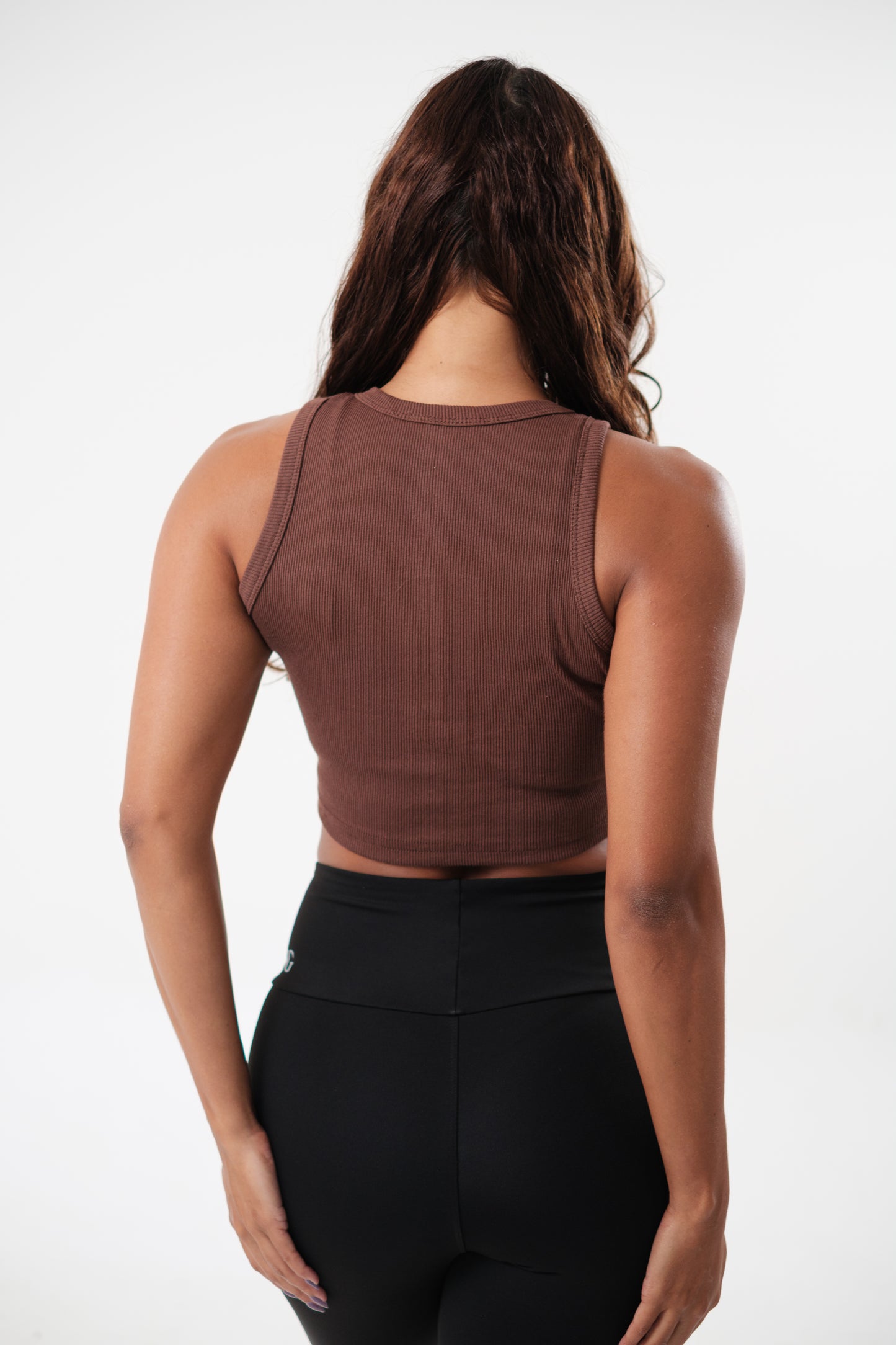 Cropped Básico Marrom