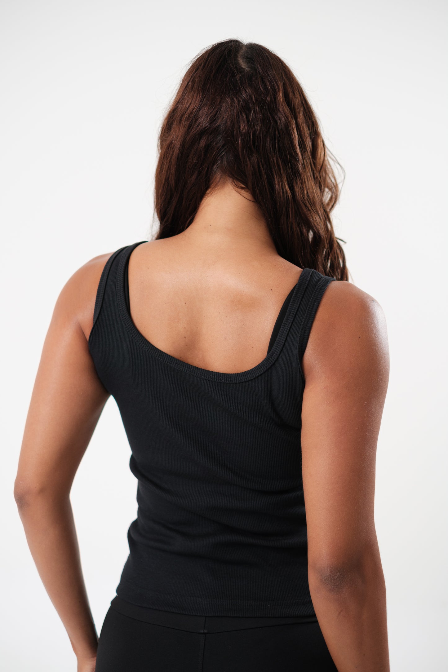 Regata Decote Quadrado Preto