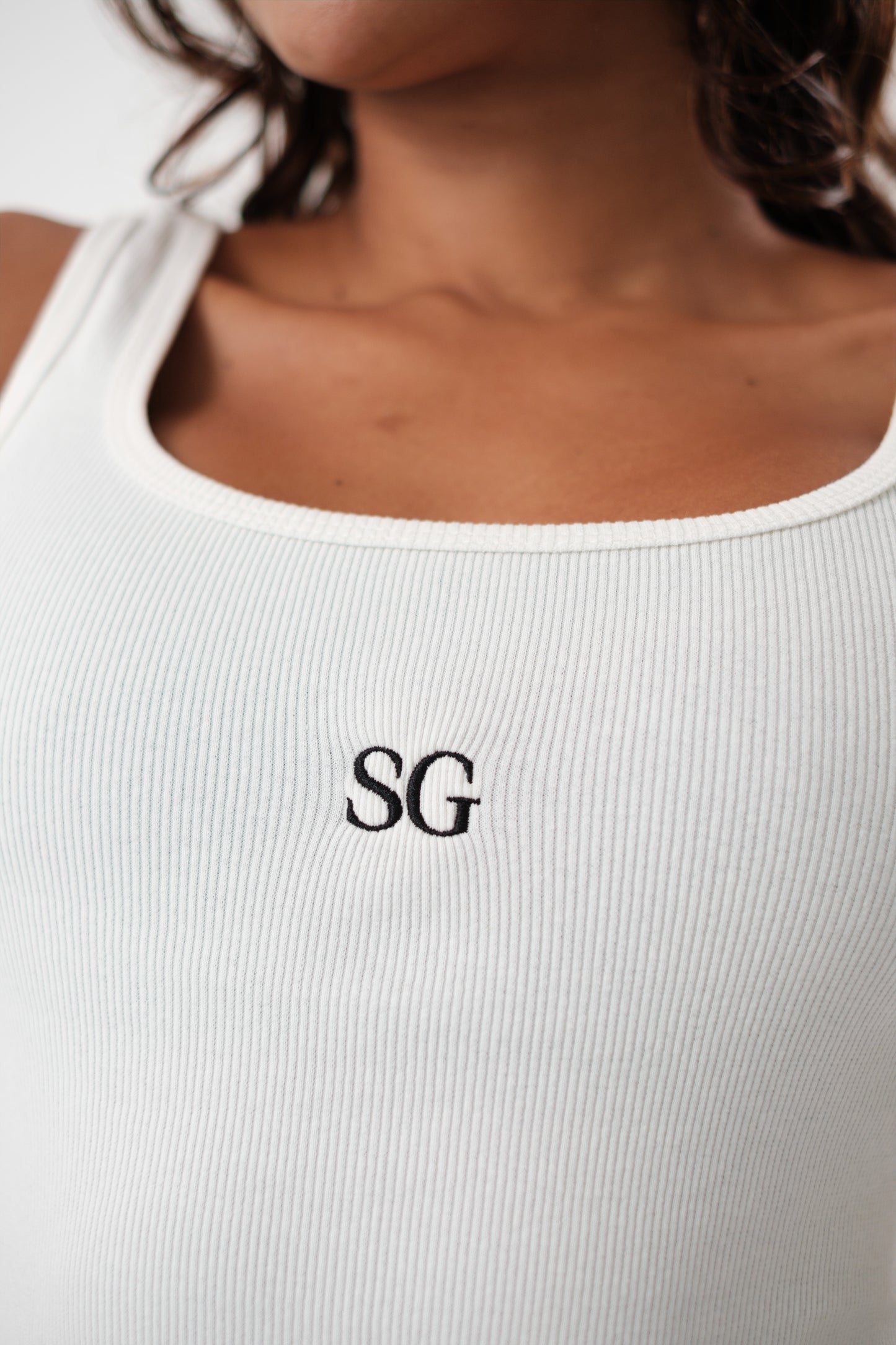 Regata Decote Quadrado Off White