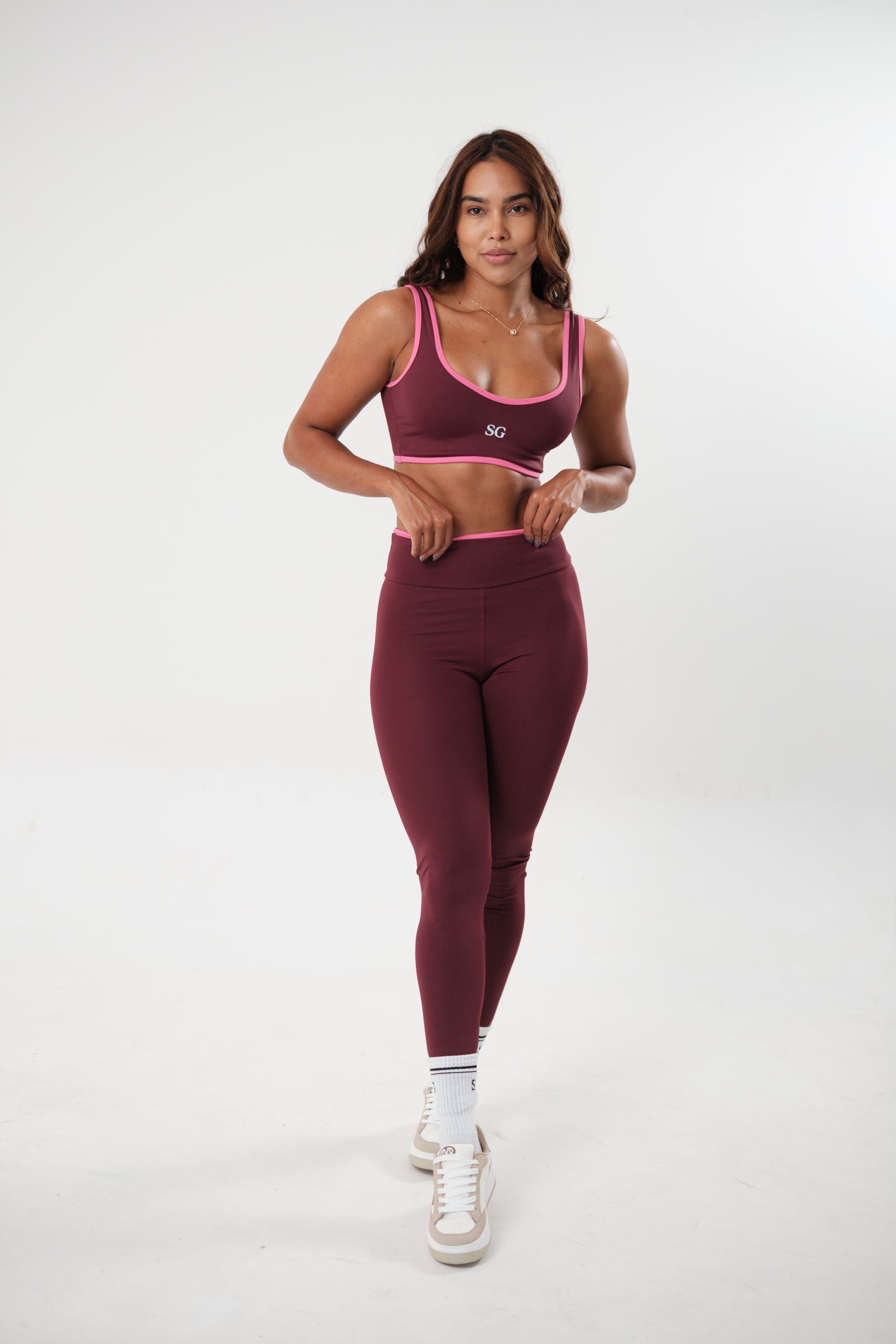 Conjunto Legging e Top Viés Roxo