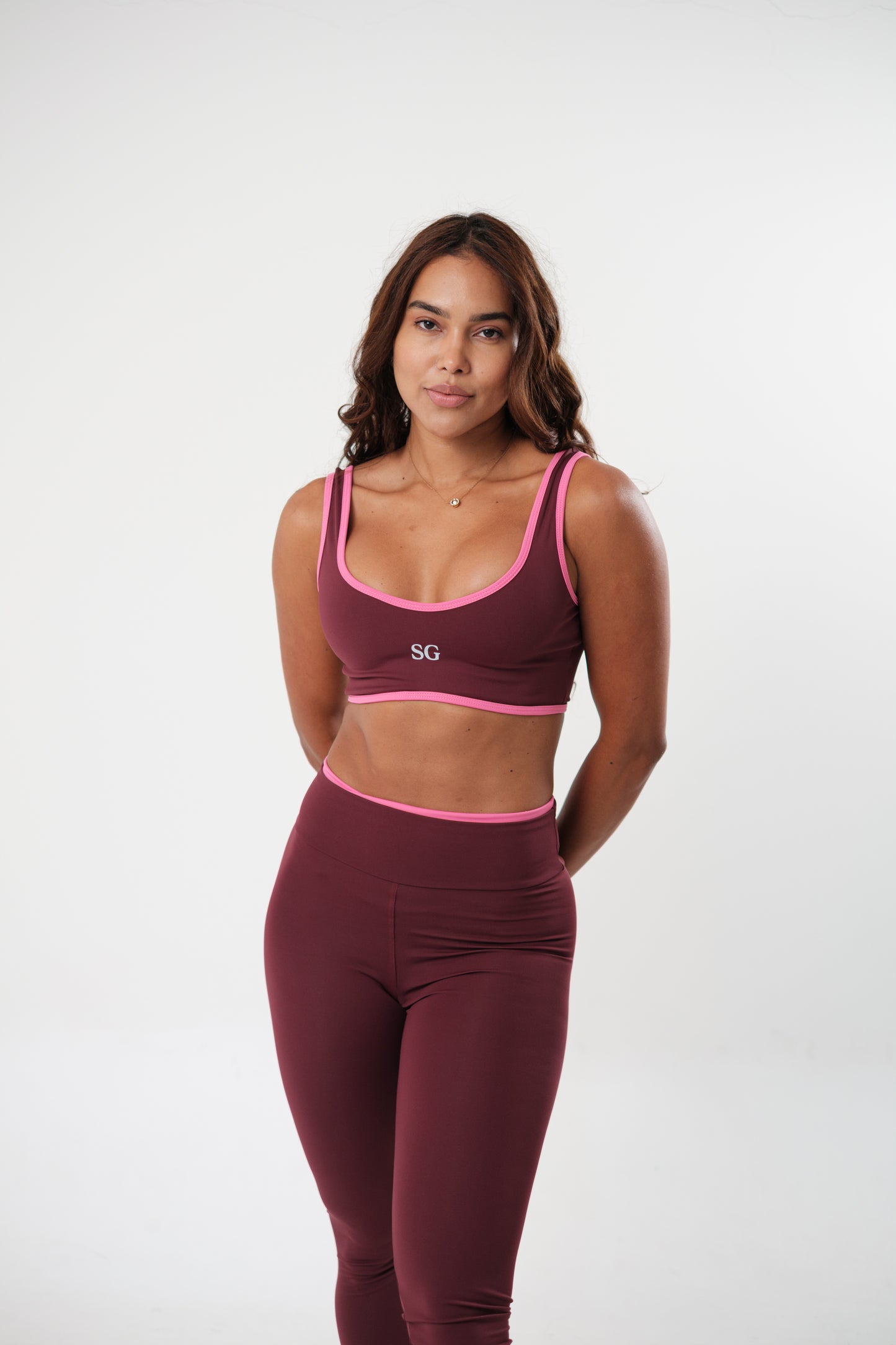 Conjunto Legging e Top Viés Roxo