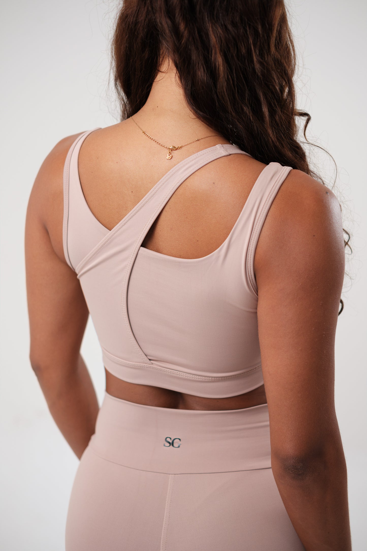 Conjunto Legging e Top Essentials Areia