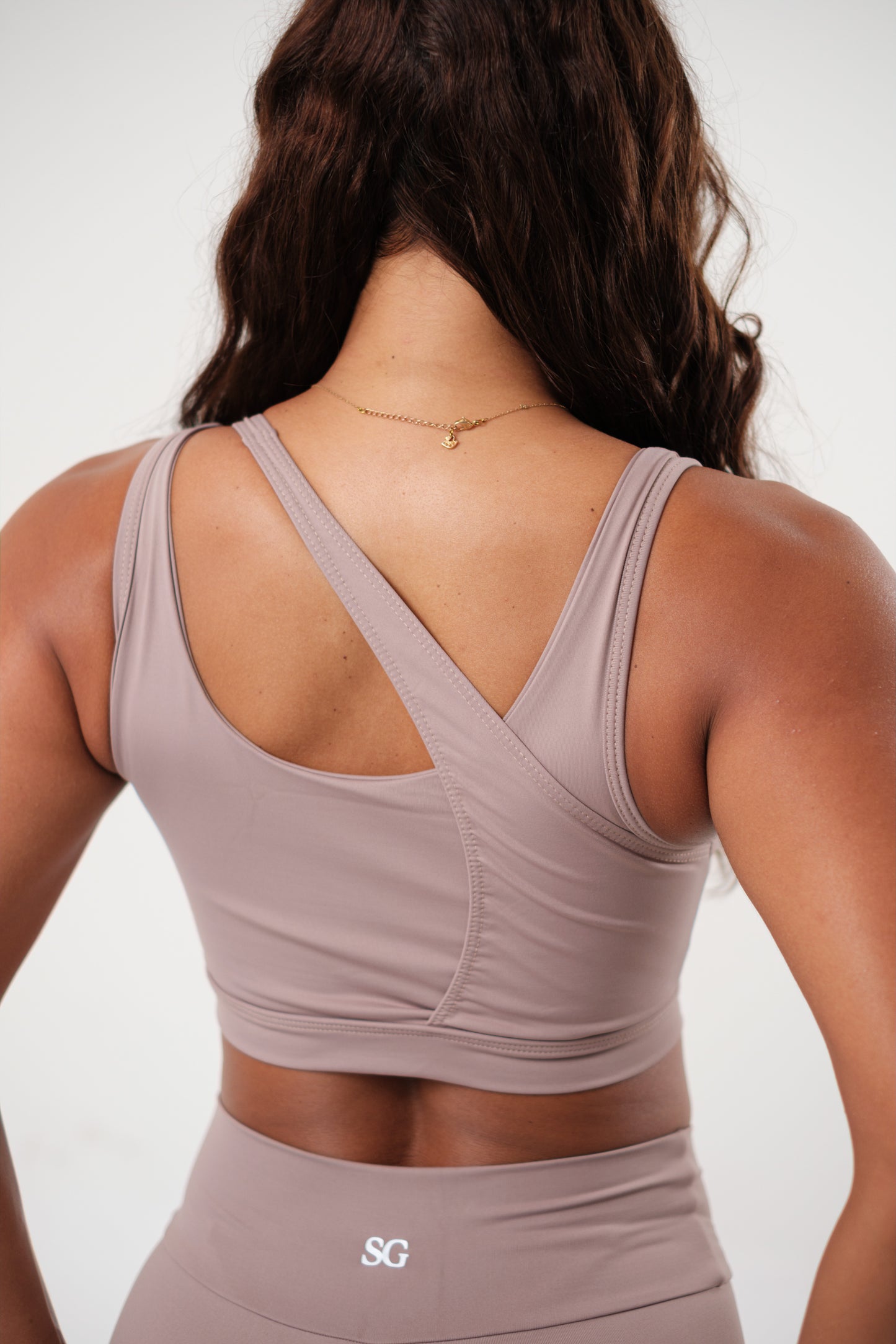 Conjunto Legging e Top Essentials Chocolate