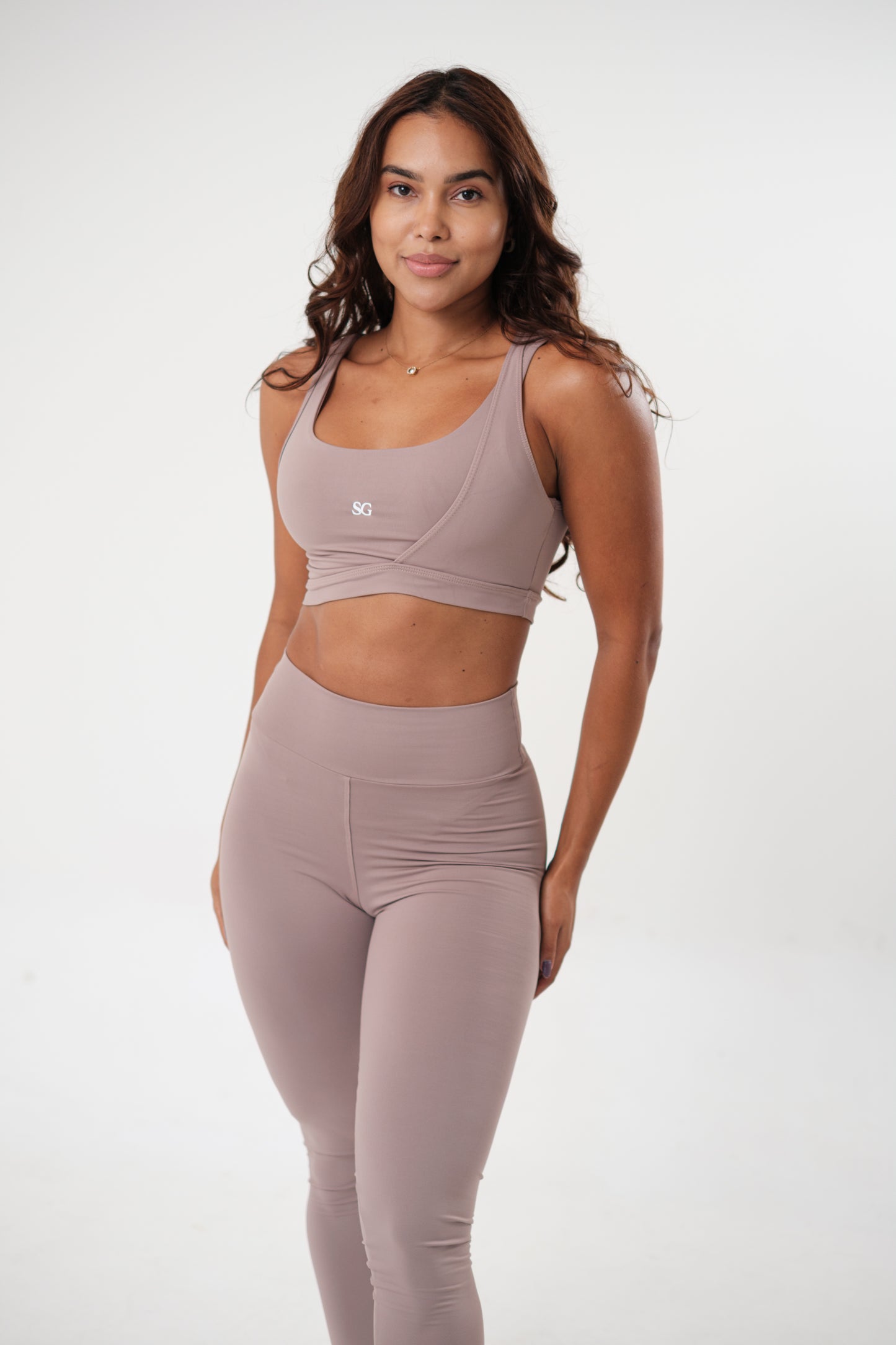 Conjunto Legging e Top Essentials Chocolate