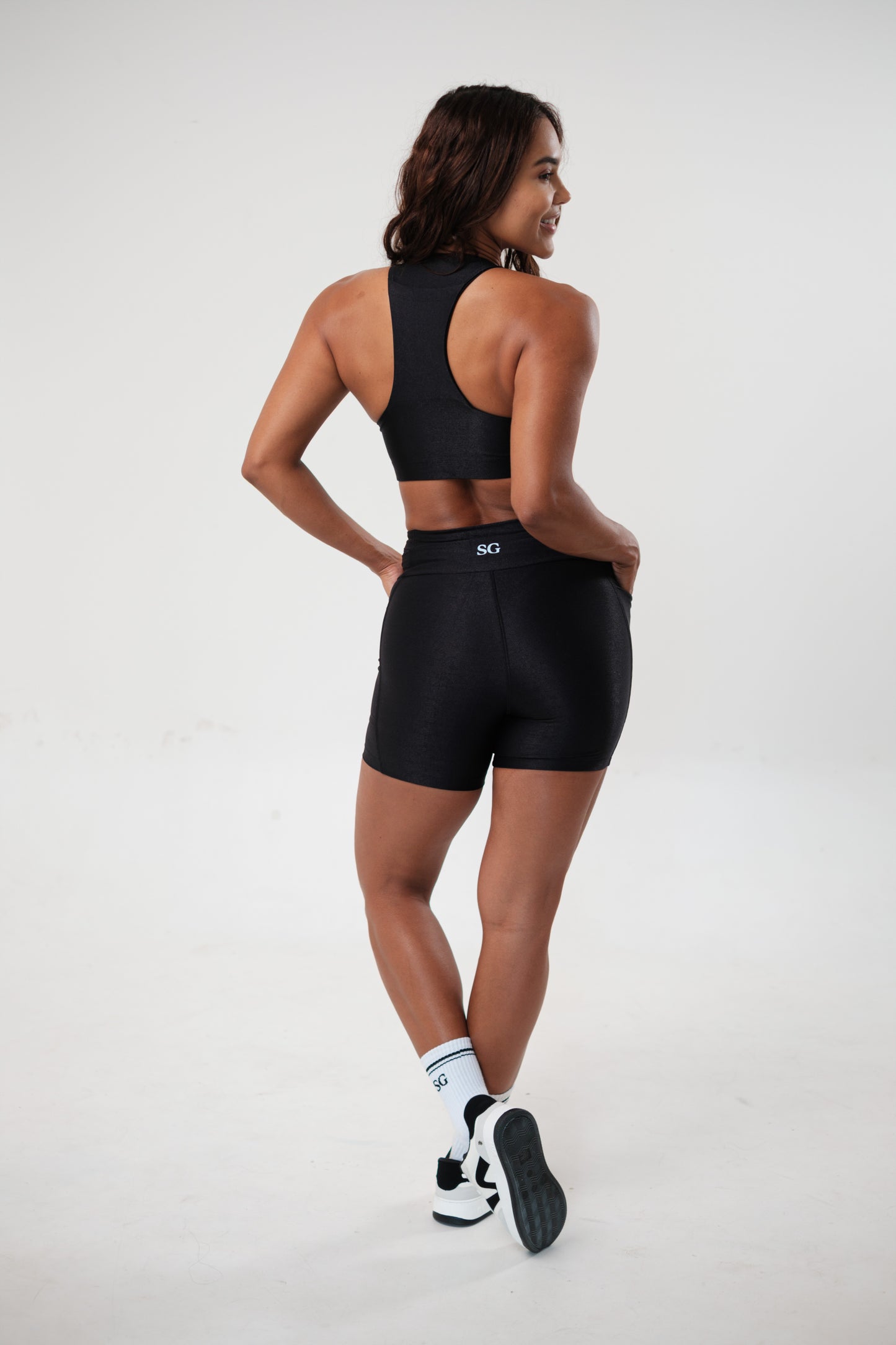 Conjunto Short e Top Runner Preto