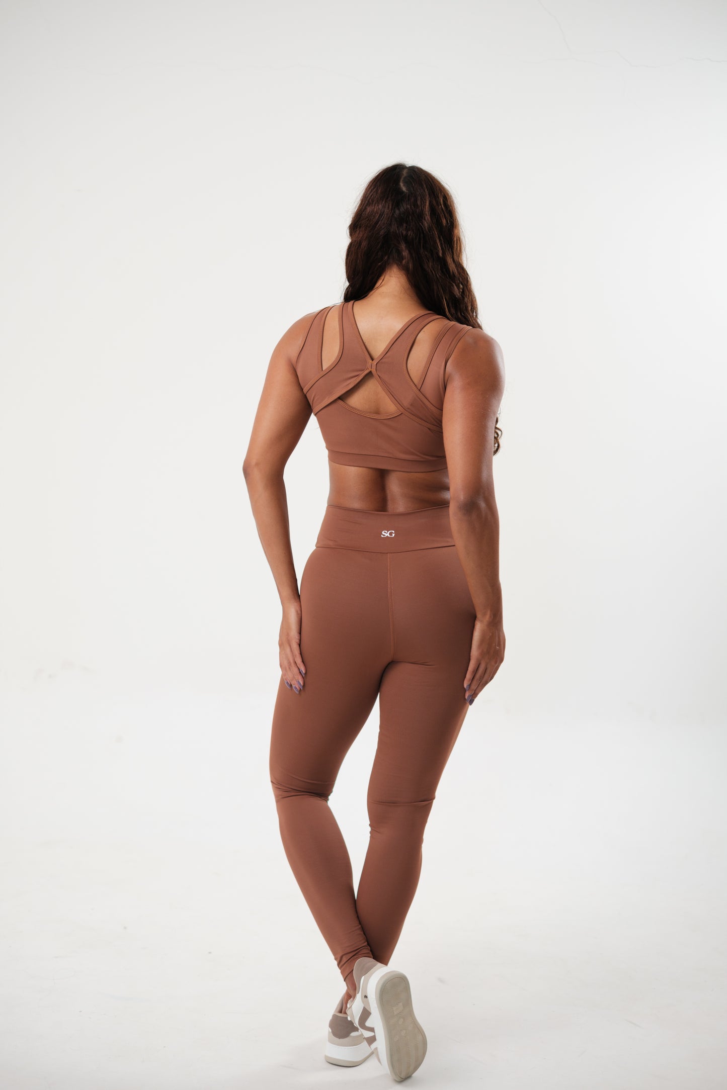 Conjunto Legging e Top Full Caramelo