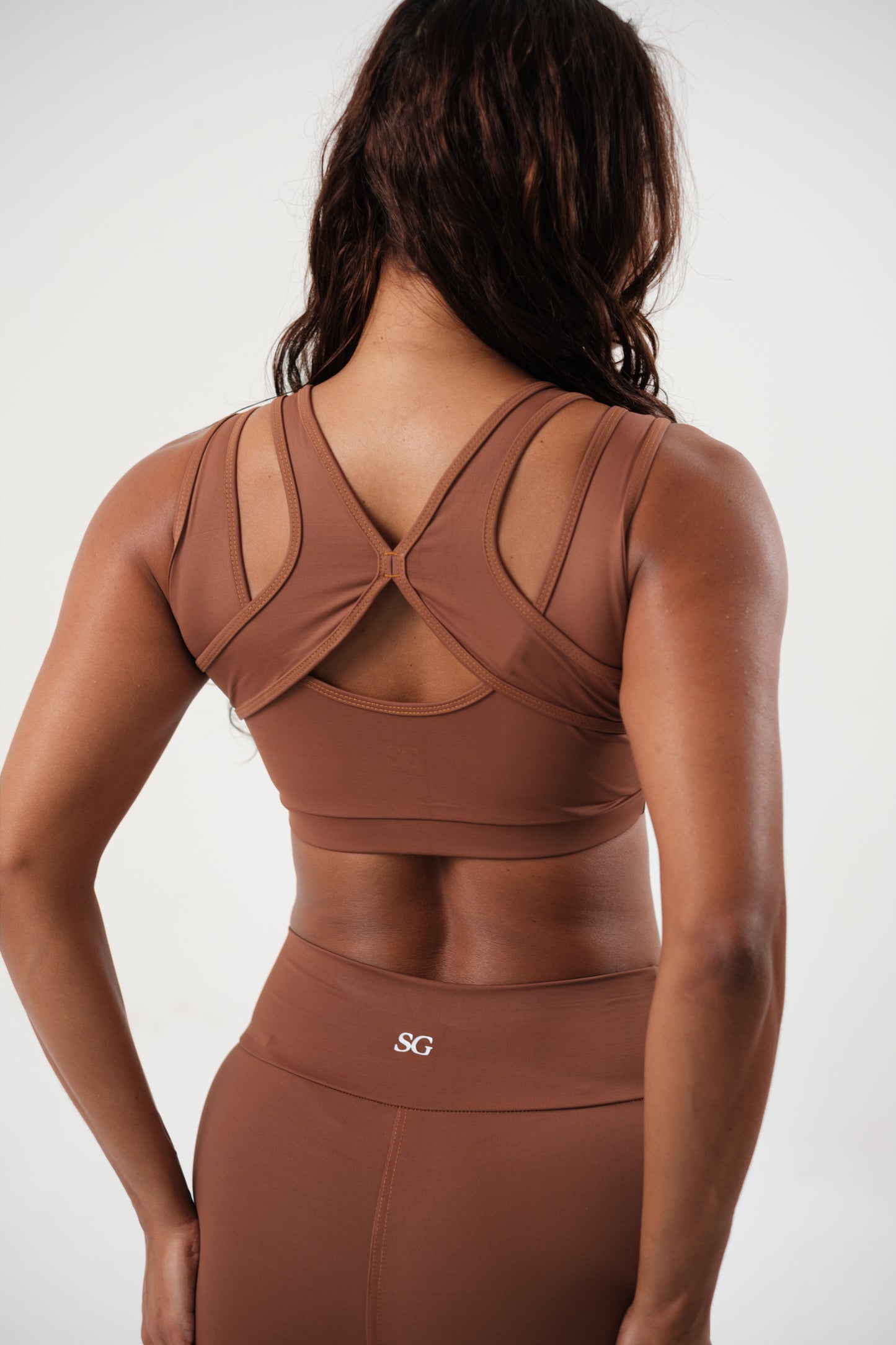 Conjunto Legging e Top Full Caramelo