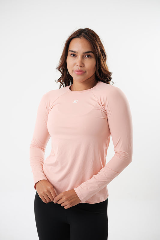 Blusa Manga Longa Soft Rosa Seco