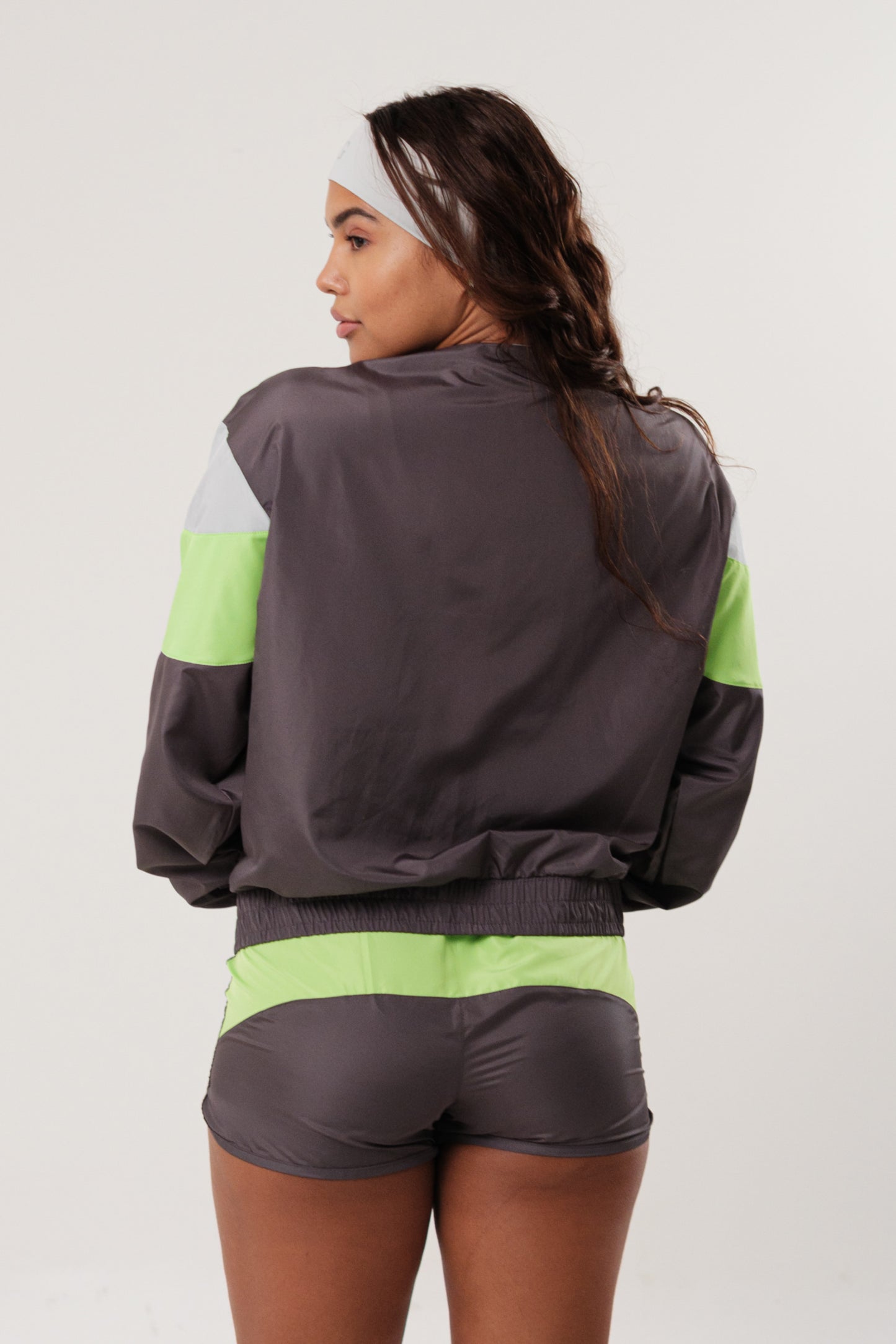 Jaqueta Corta-Vento Run Chumbo