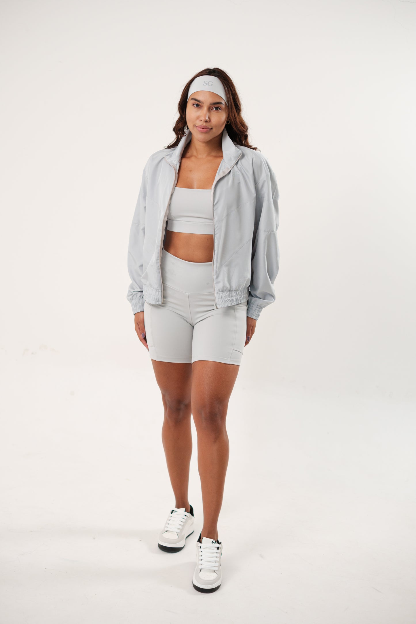 Jaqueta Corta-Vento Run Cinza