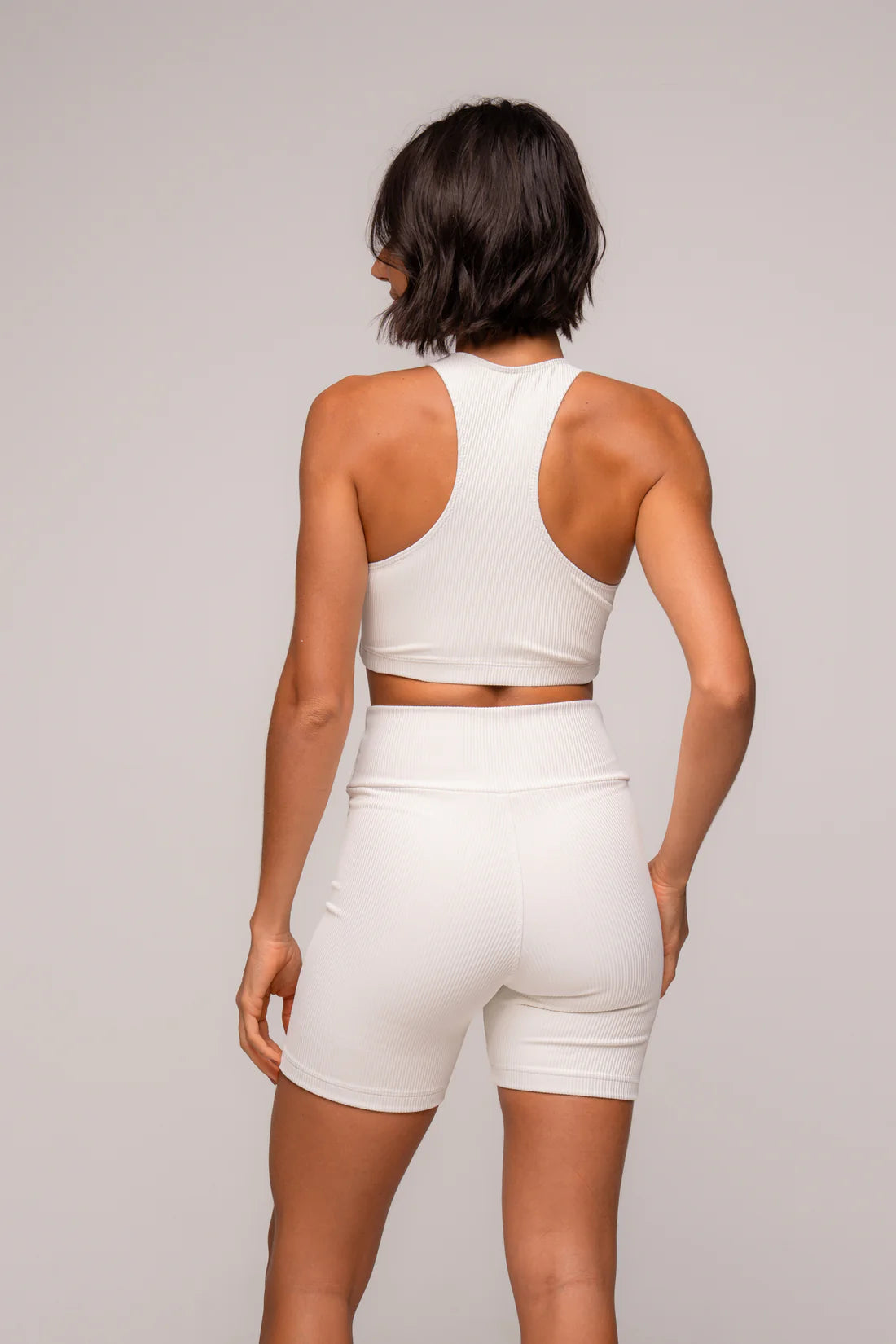 Conjunto Short e Top Nadador Blackout Off White
