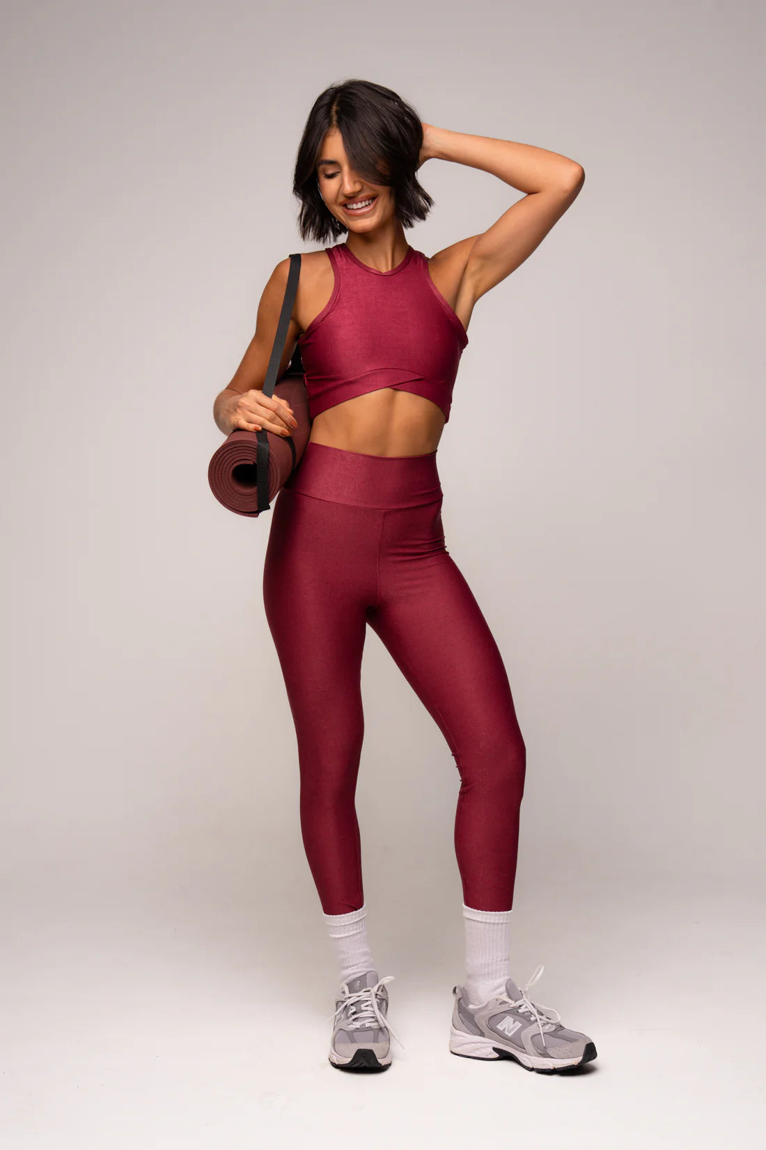 Conjunto Legging e Top Finally Marsala