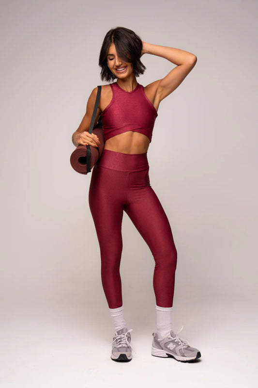 Conjunto Legging e Top Finally Marsala