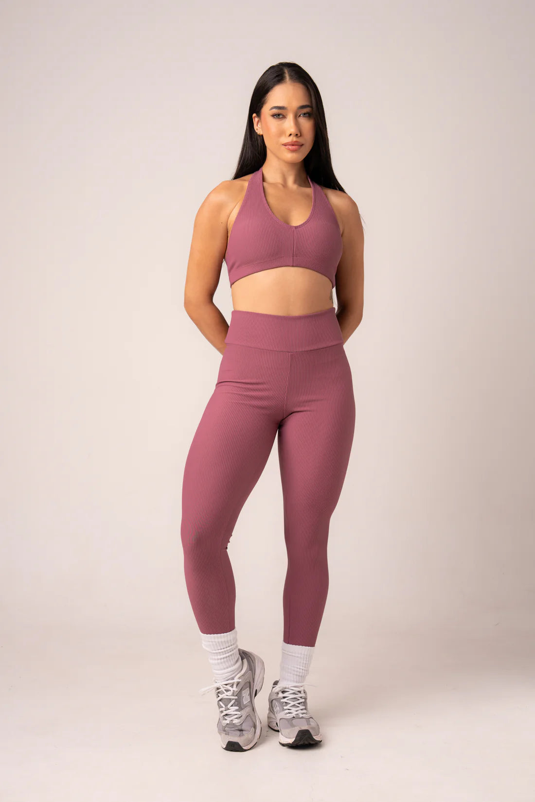 Conjunto Legging e Top Frente Única Blackout Tulip