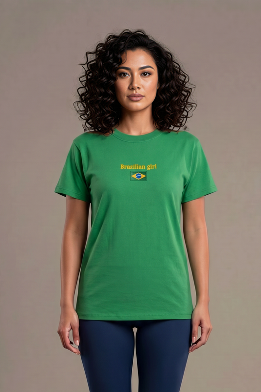 Camiseta Algodão Bandeira Verde Floresta