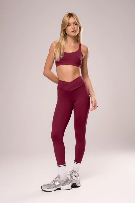 Conjunto Legging e Top Lush Power Marsala