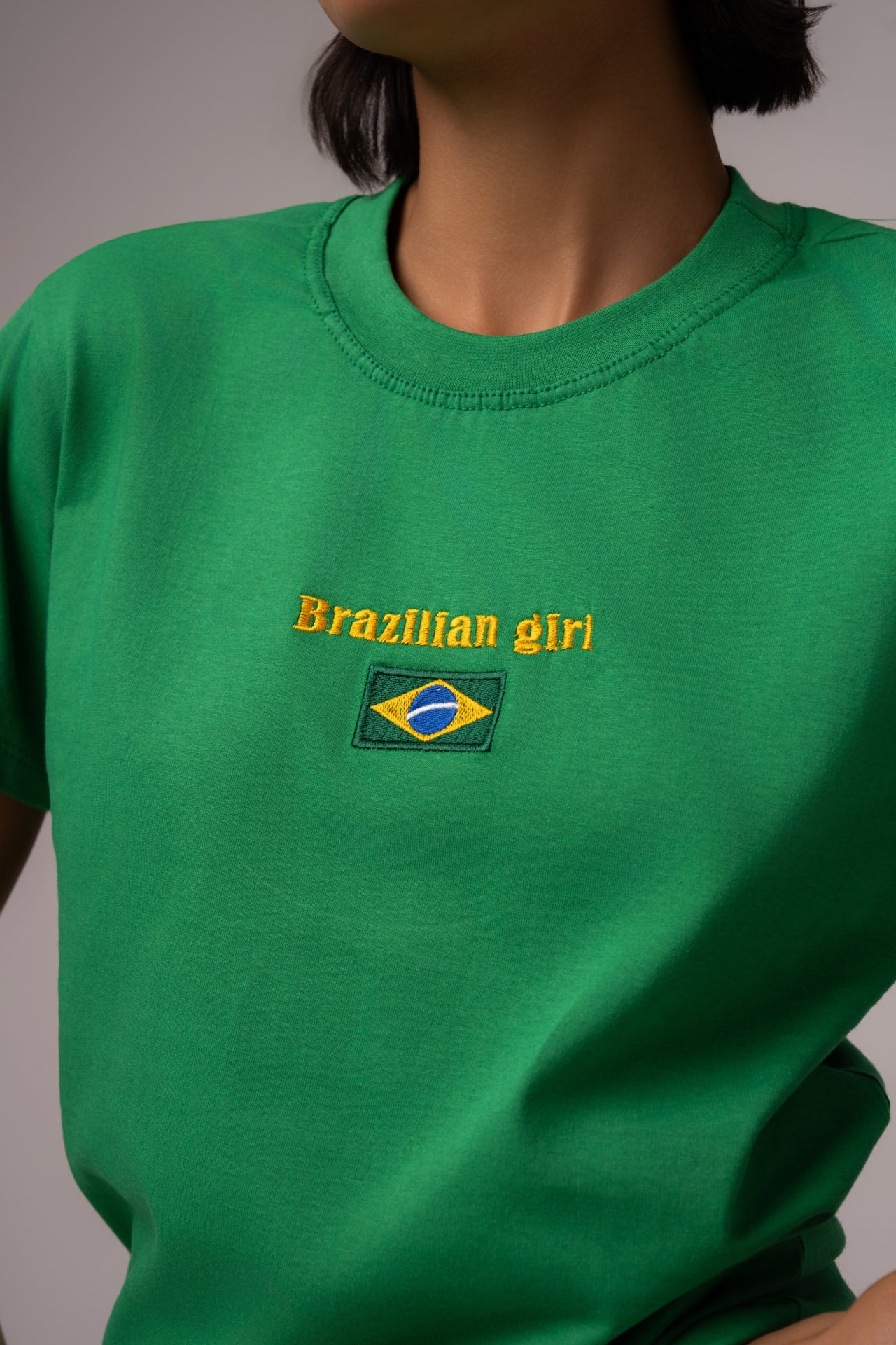 Camiseta Algodão Bandeira Verde Floresta