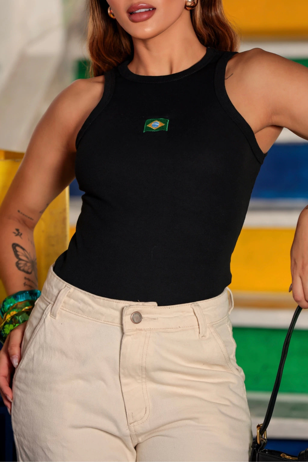 Regata Só Brasil Preto