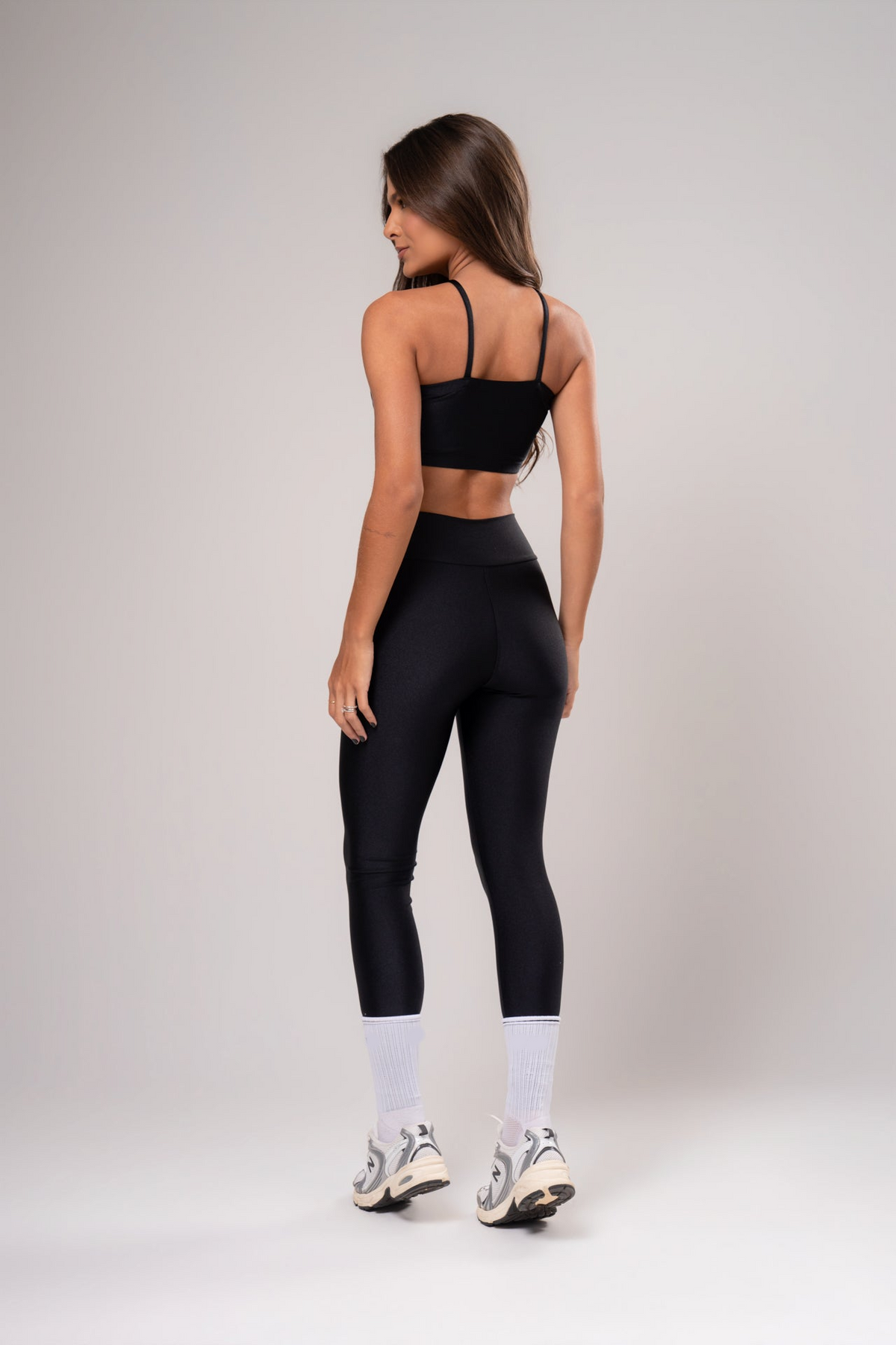 Conjunto Legging e Top Torcido Preto